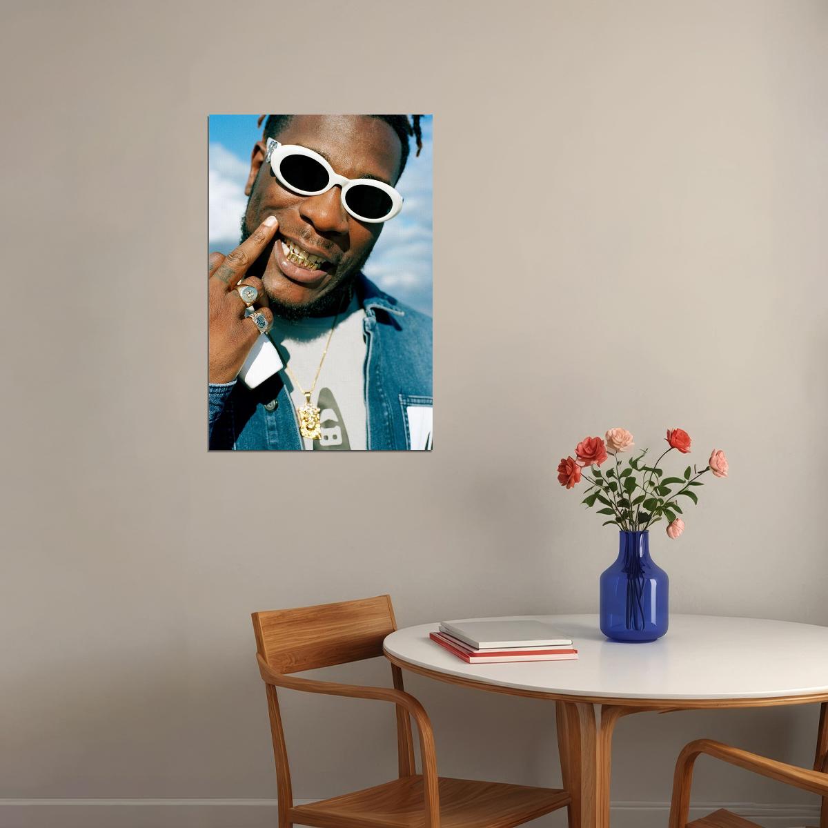 Burna Boy Celebrity Singer Musician Rap Music Poster Wall Art Print Home Wall Decor - xonomax