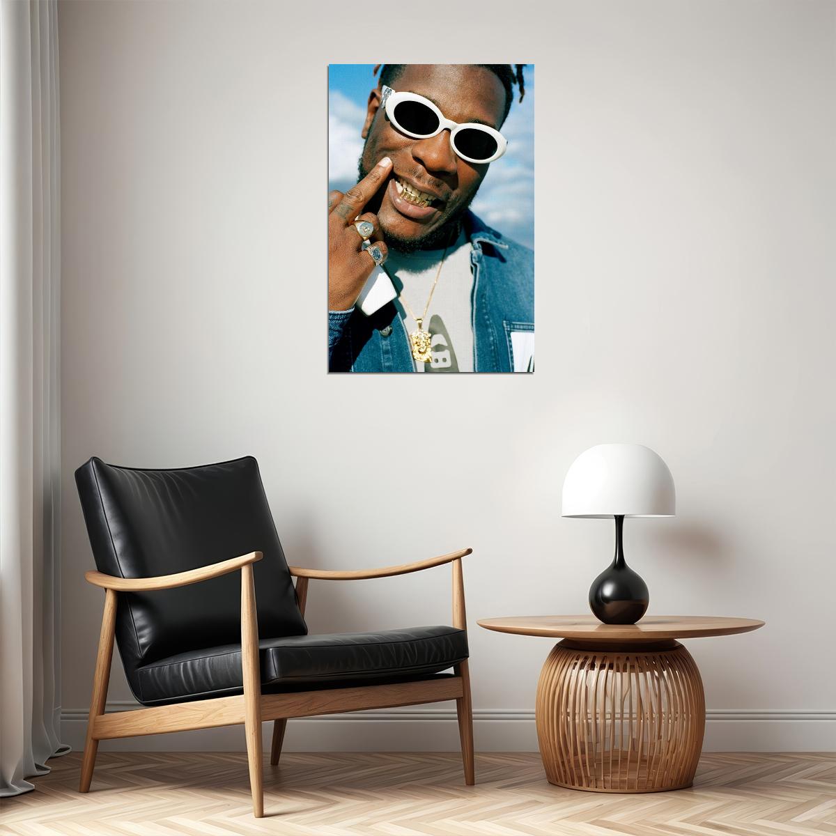 Burna Boy Celebrity Singer Musician Rap Music Poster Wall Art Print Home Wall Decor - xonomax