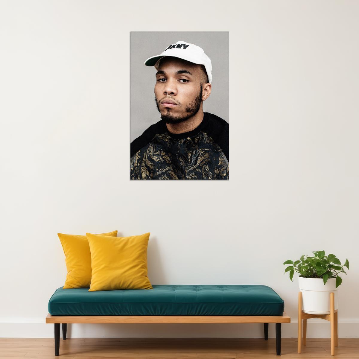 Anderson Paak Celebrity Singer Rap Music Poster Wall Art Print Home Wall Decor - xonomax