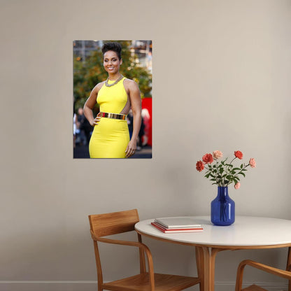 Alicia Keys Hollywood Celebrity Music Star Poster Wall Art Print Home Wall Decor - xonomax
