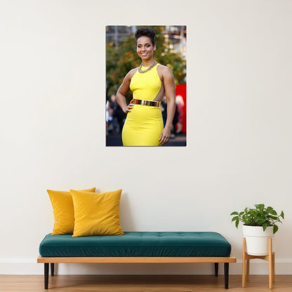 Alicia Keys Hollywood Celebrity Music Star Poster Wall Art Print Home Wall Decor - xonomax