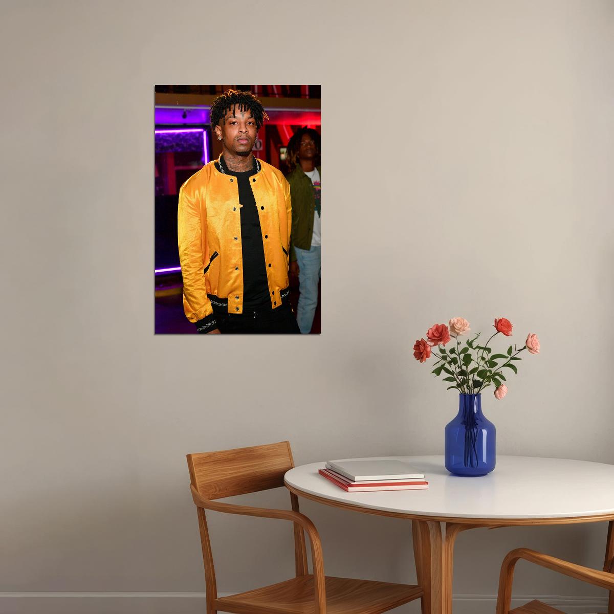 21 Savage Hollywood Celebrity Singer Music Poster Wall Art Print Home Wall Decor - xonomax