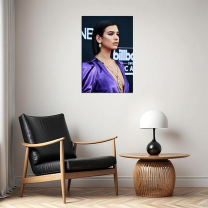Dua Lipa Celebrity Cinema Actress Singer Music Poster Wall Art Print Home Wall Decor - xonomax