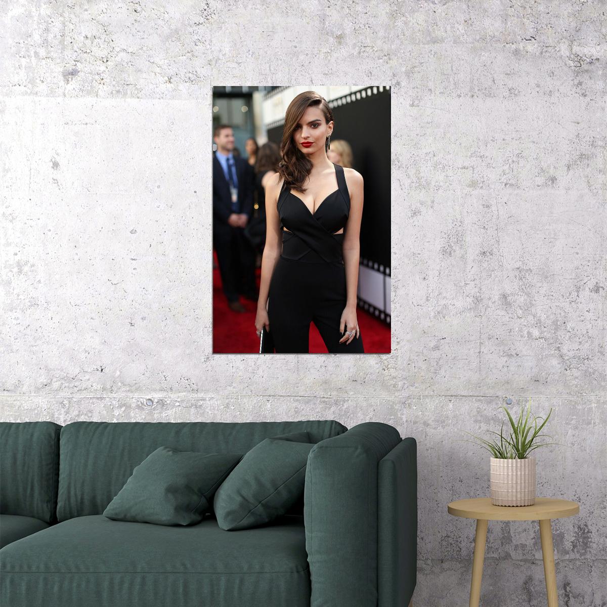 Emily Ratajkowski Celebrity Cinema Actress Poster Wall Art Print Home Wall Decor - xonomax