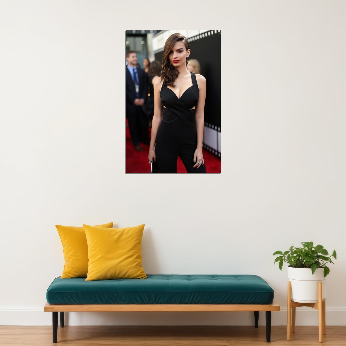 Emily Ratajkowski Celebrity Cinema Actress Poster Wall Art Print Home Wall Decor - xonomax