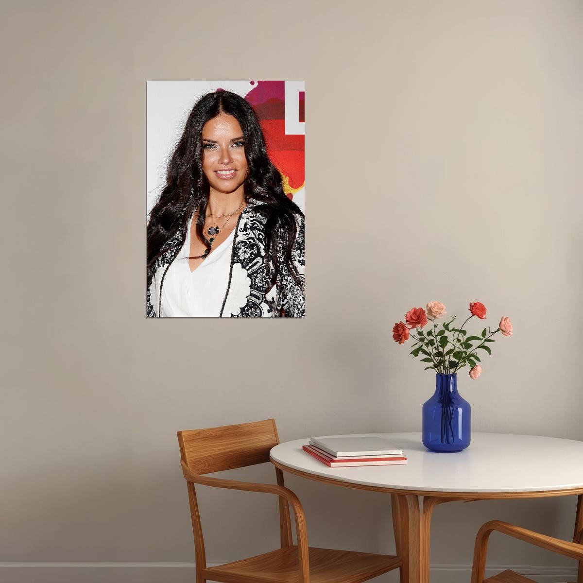 Adriana Lima Celebrity Sexy Model Artist Star Poster Wall Art Print Home Wall Decor - xonomax