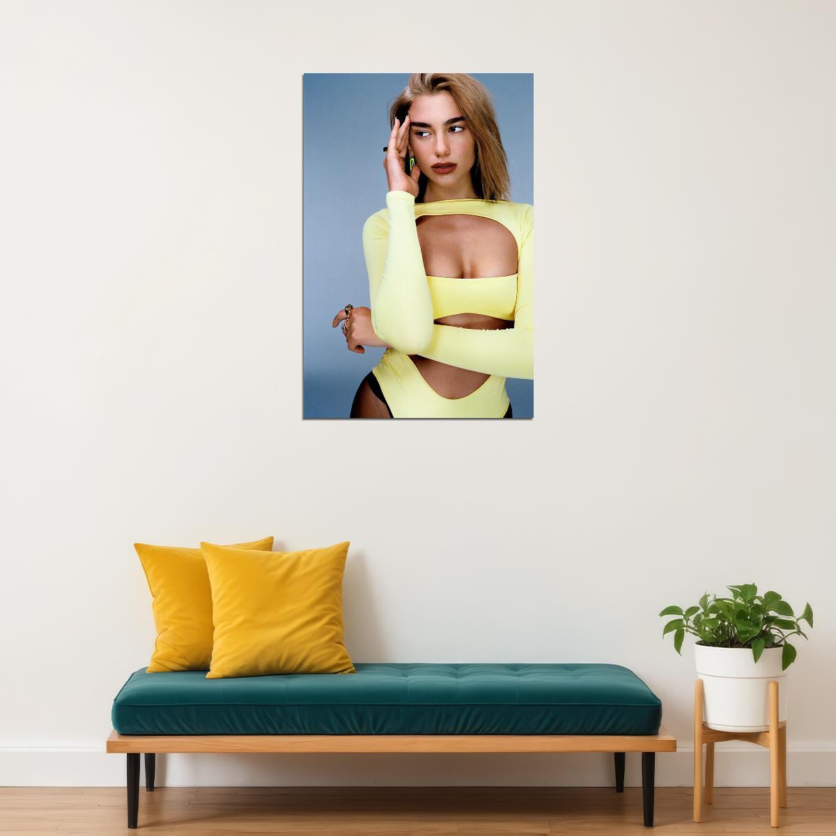 Dua Lipa Celebrity Tv Movie Actor Singer Star Poster Wall Art Print Home Wall Decor - xonomax