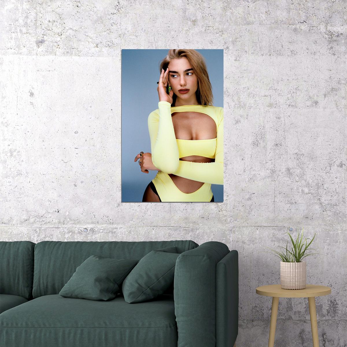 Dua Lipa Celebrity Tv Movie Actor Singer Star Poster Wall Art Print Home Wall Decor - xonomax