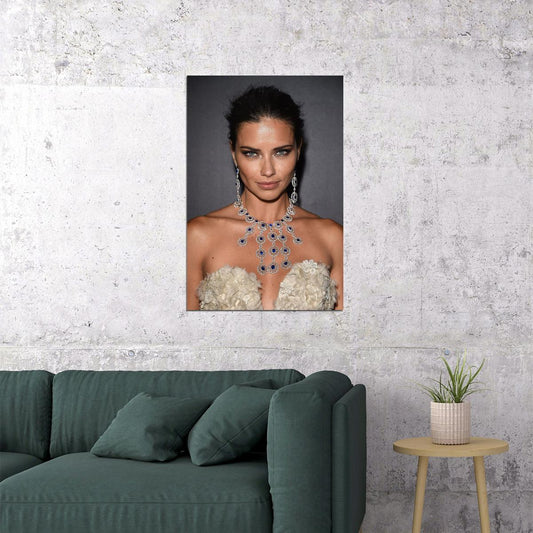Adriana Lima Celebrity Sexy Model Artist Idol Poster Wall Art Print Home Wall Decor - xonomax