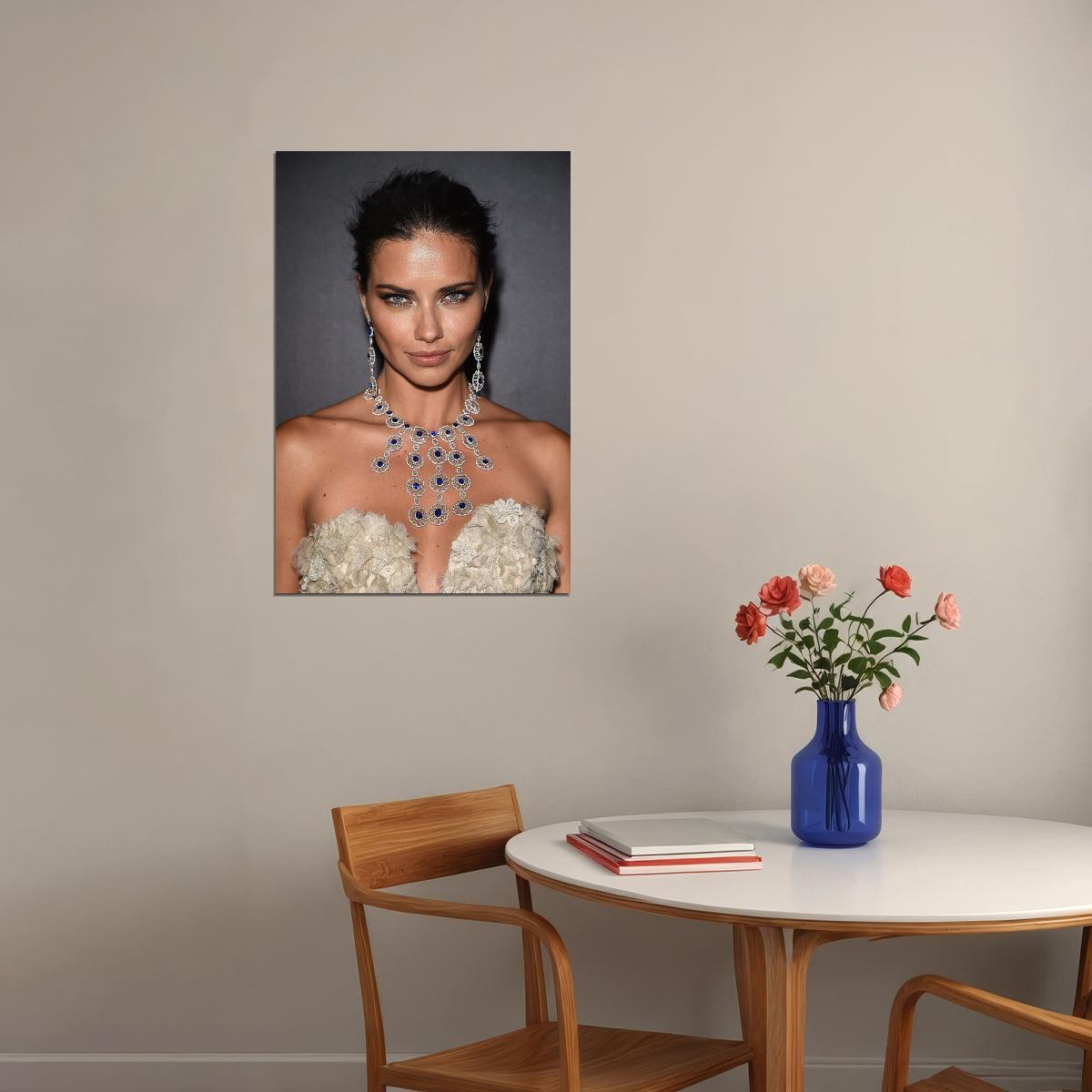 Adriana Lima Celebrity Sexy Model Artist Idol Poster Wall Art Print Home Wall Decor - xonomax