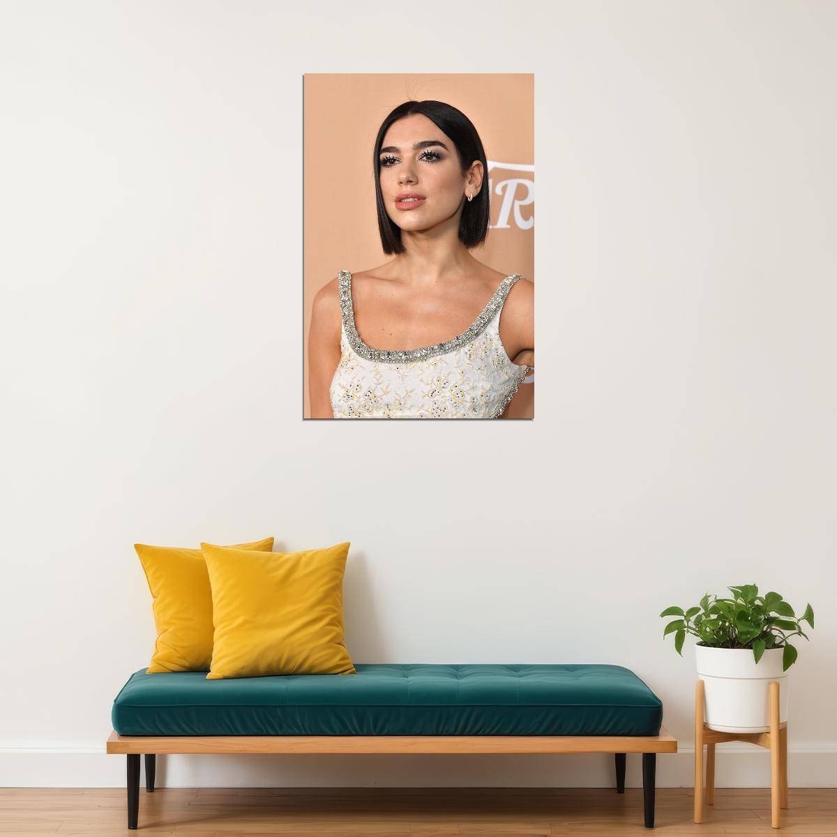 Dua Lipa Celebrity Tv Movie Actor Singer Poster Wall Art Print Home Wall Decor - xonomax