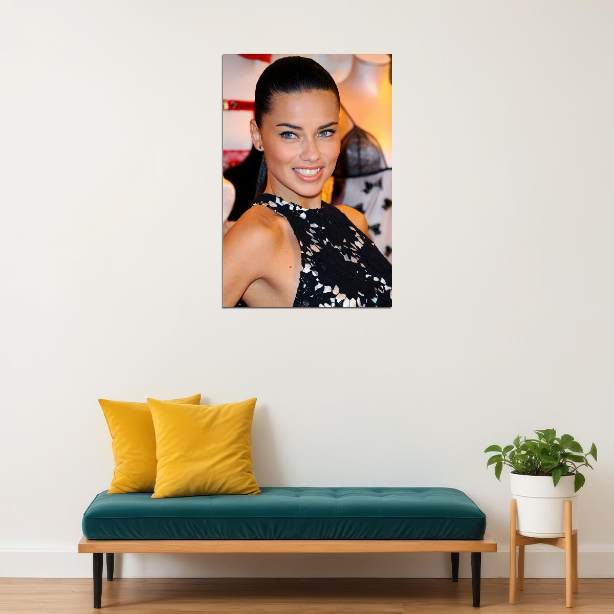 Adriana Lima Celebrity Beauty Model Artist Poster Wall Art Print Home Wall Decor - xonomax