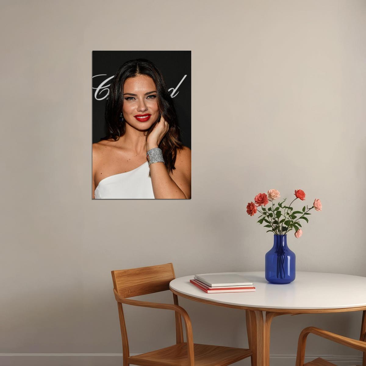 Adriana Lima Hot Super Model Beauty Artist Poster Wall Art Print Home Wall Decor - xonomax