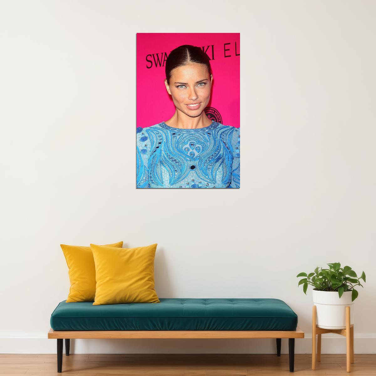 Adriana Lima Hot Model Beauty Artist Idol Poster Wall Art Print Home Wall Decor - xonomax