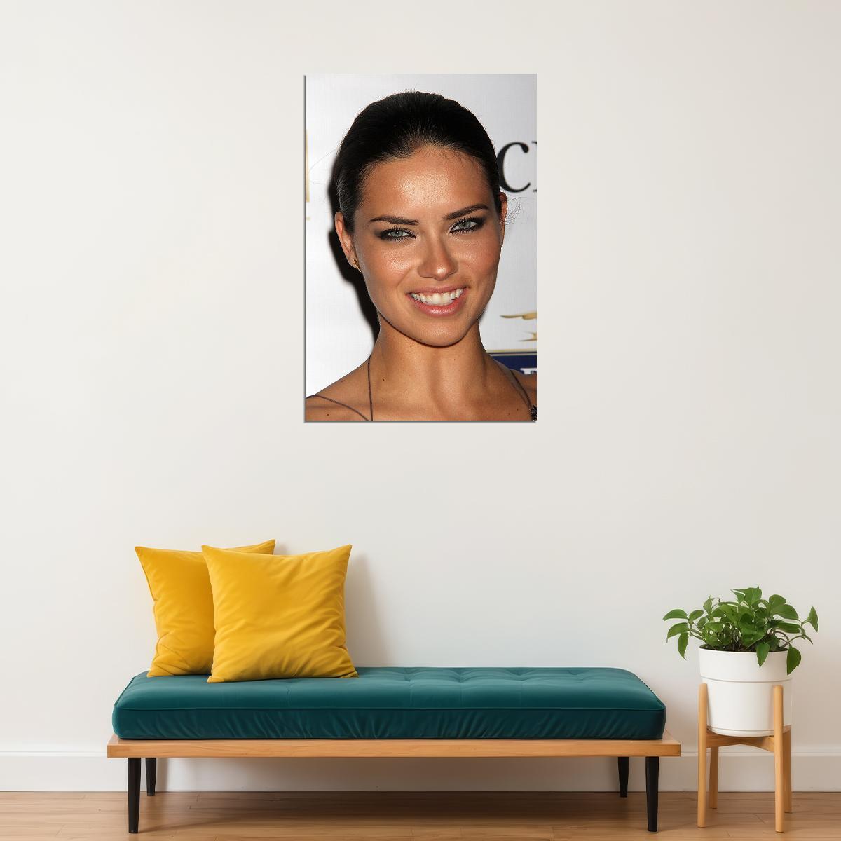 Adriana Lima Model Beauty Artist Idol Star Poster Wall Art Print Home Wall Decor - xonomax
