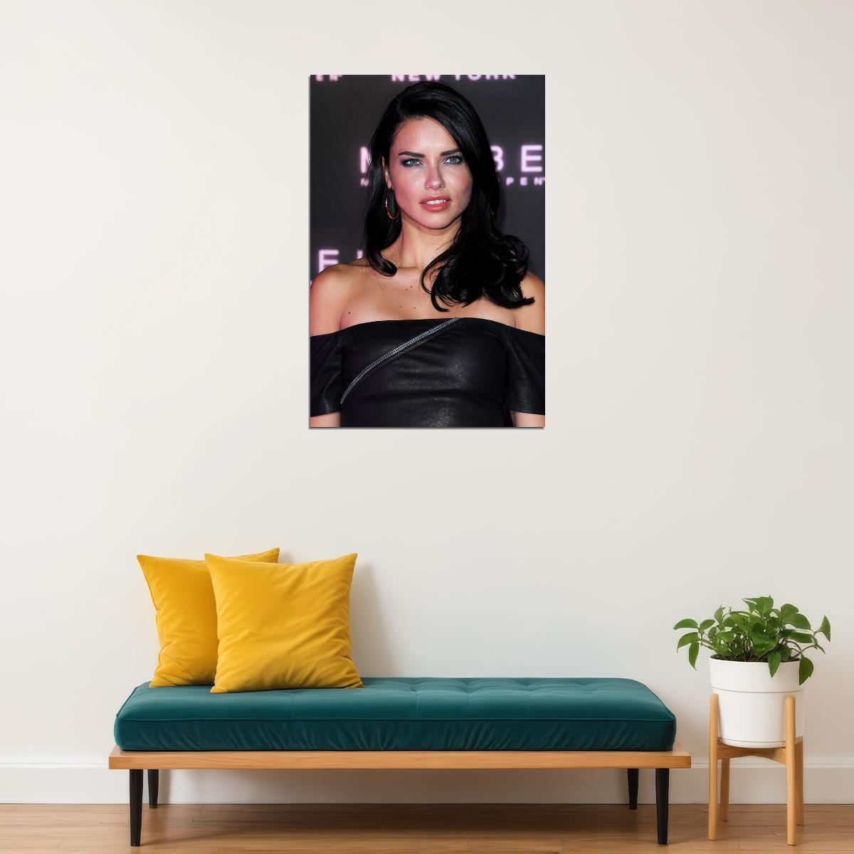 Adriana Lima Sexy Model Beauty Artist Idol Poster Wall Art Print Home Wall Decor - xonomax