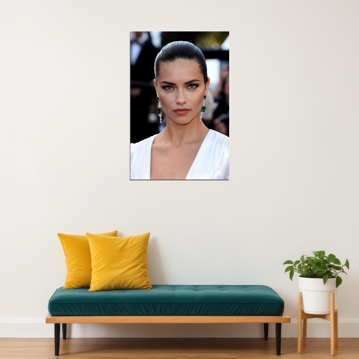 Adriana Lima Beauty Model Brazilian Artist Poster Wall Art Print Home Wall Decor - xonomax
