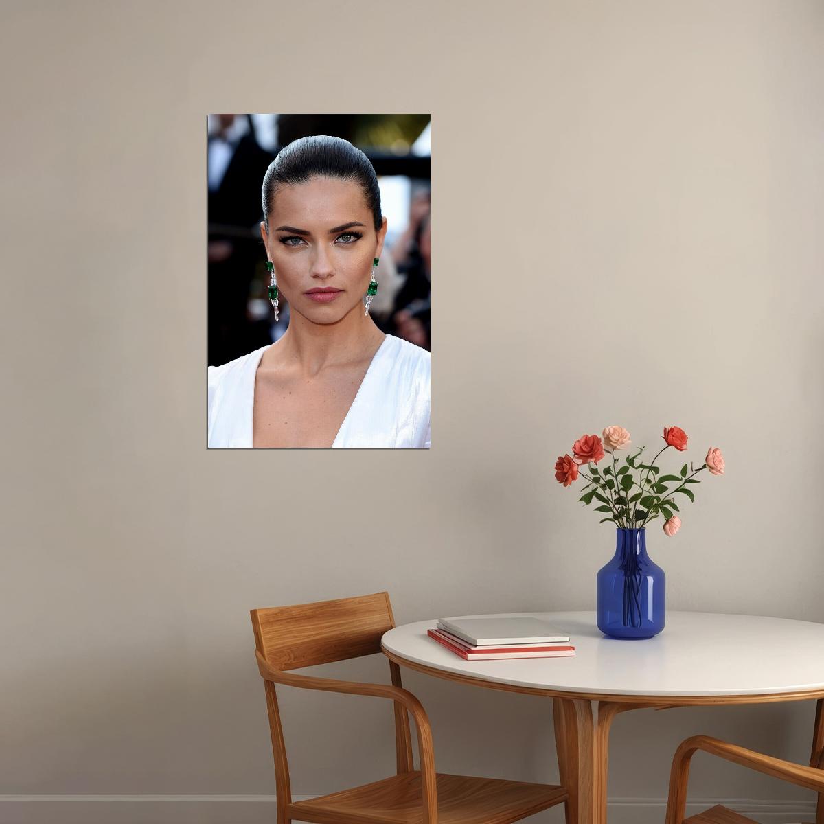 Adriana Lima Beauty Model Brazilian Artist Poster Wall Art Print Home Wall Decor - xonomax