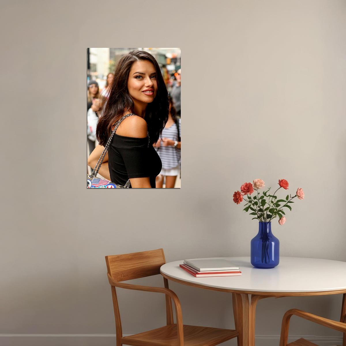Adriana Lima Beauty Model Brazilian Hot Idol Poster Wall Art Print Home Wall Decor - xonomax