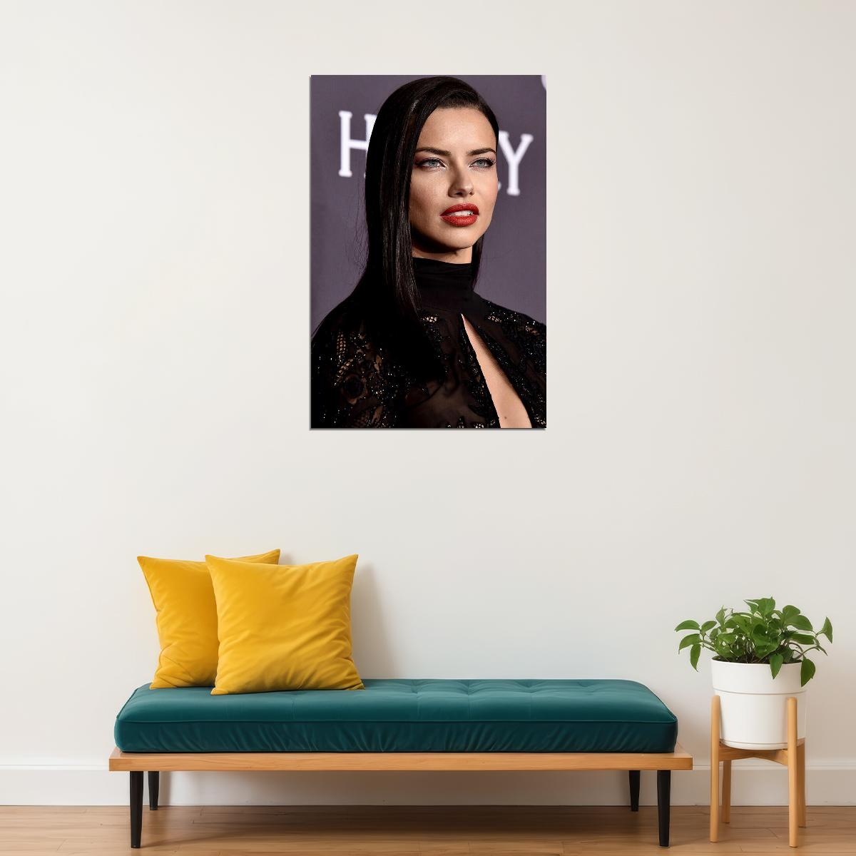 Adriana Lima Beauty Model Brazilian Hot Star Poster Wall Art Print Home Wall Decor - xonomax