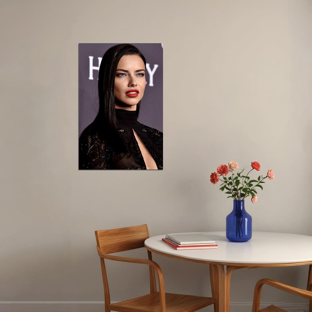Adriana Lima Beauty Model Brazilian Hot Star Poster Wall Art Print Home Wall Decor - xonomax