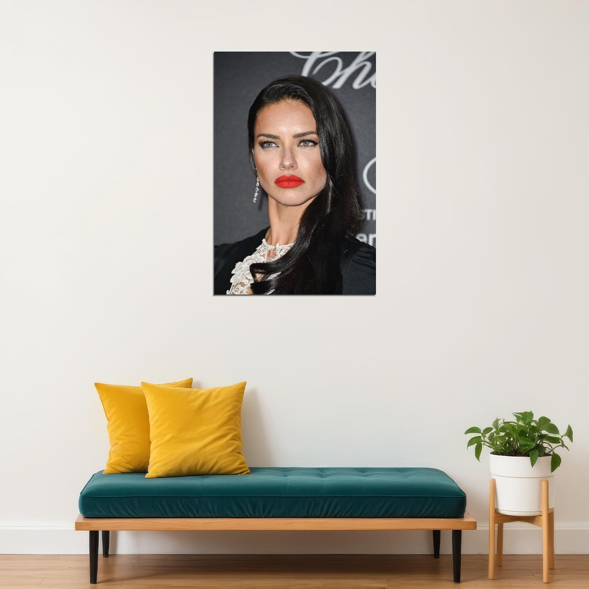 Adriana Lima Beauty Model Brazilian Hot Star Poster Wall Art Print Home Wall Decor - xonomax