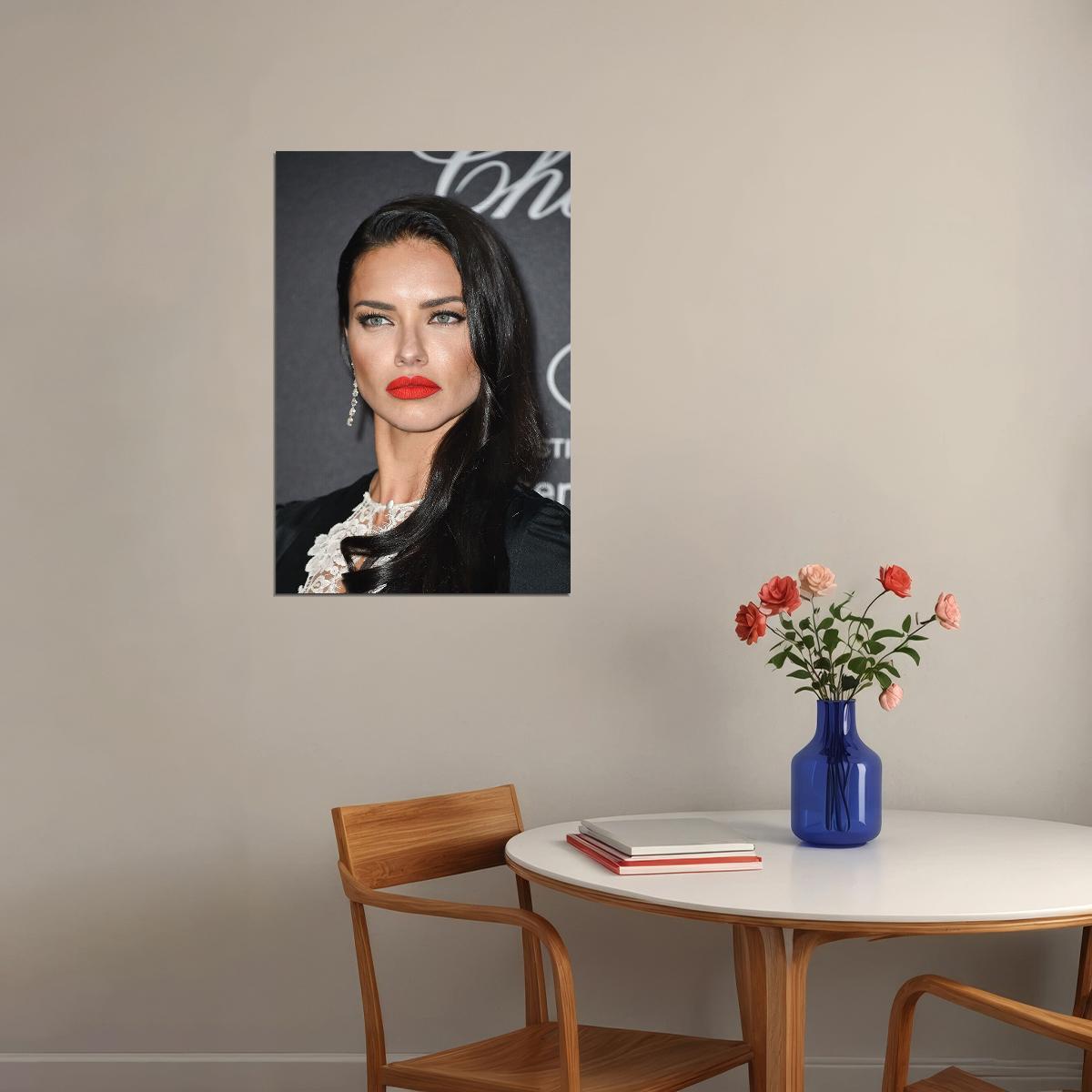 Adriana Lima Beauty Model Brazilian Hot Star Poster Wall Art Print Home Wall Decor - xonomax