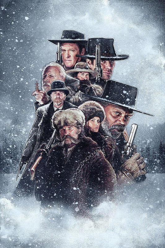 Hateful Eight Vintage Classic Crime Movie Poster Wall Art Print Home Wall Decor - xonomax