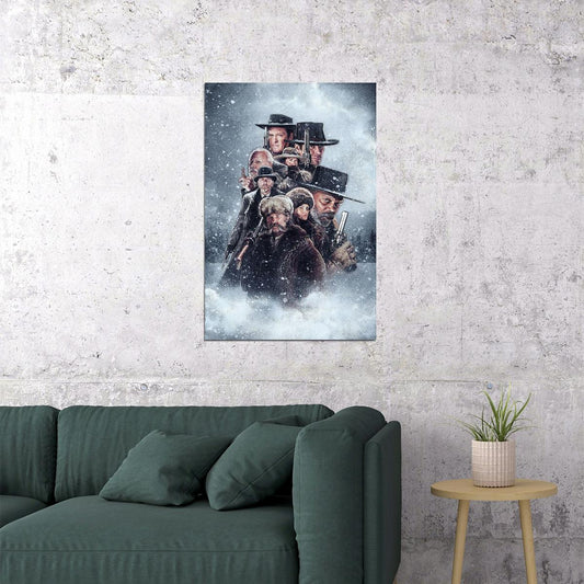 Hateful Eight Vintage Classic Crime Movie Poster Wall Art Print Home Wall Decor - xonomax
