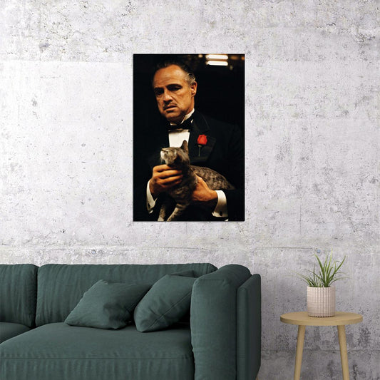 Godfather Vintage Classic Action Movie Cinema Poster Wall Art Print Home Wall Decor - xonomax