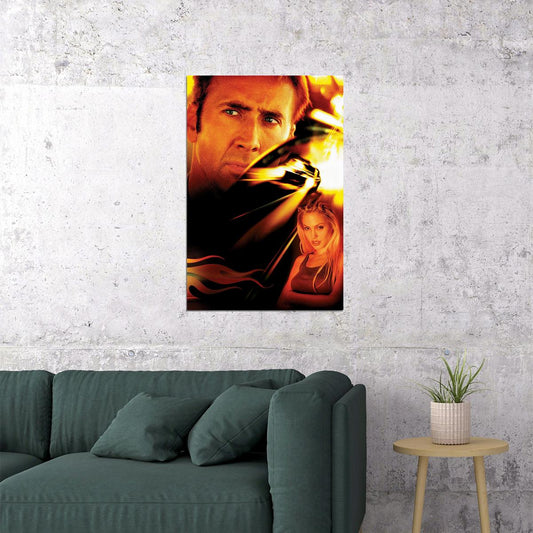 Gone In 60 Seconds Vintage Classic Movie Poster Wall Art Print Home Wall Decor - xonomax