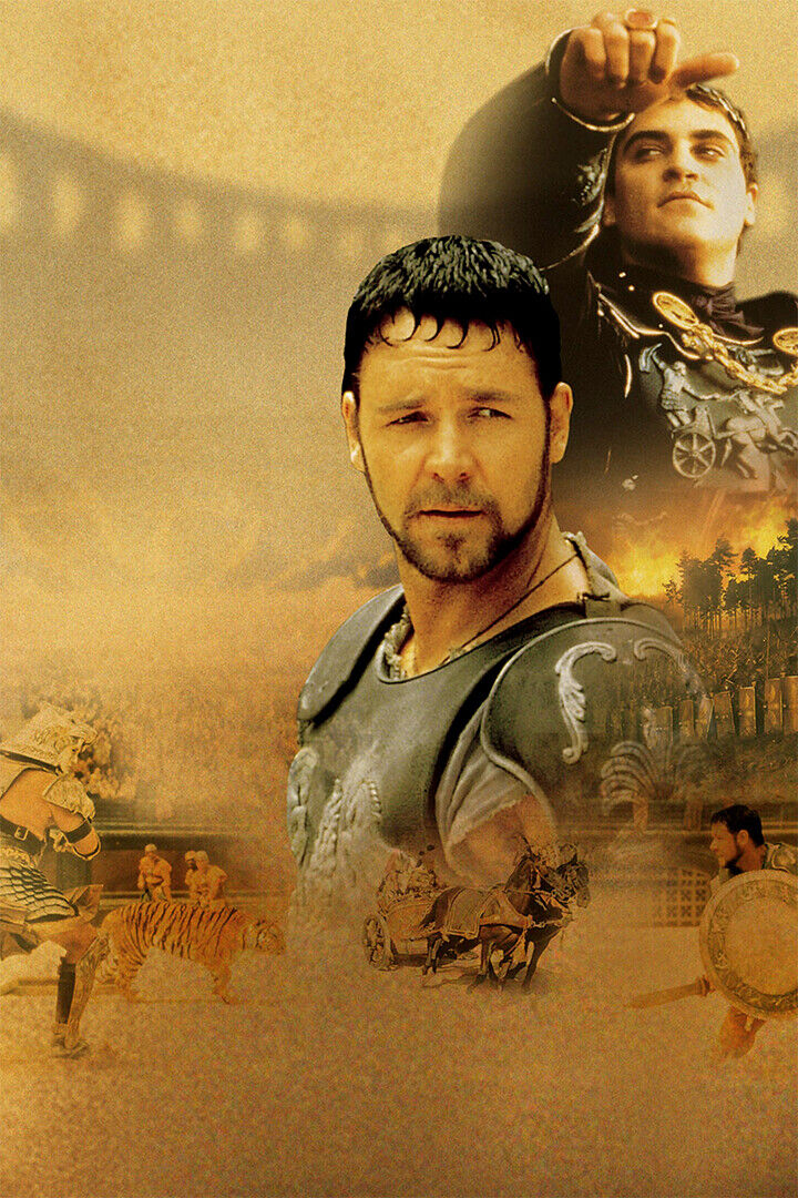 Gladiator Classic Action Adventure Movie Poster Wall Art Print Home Wall Decor - xonomax