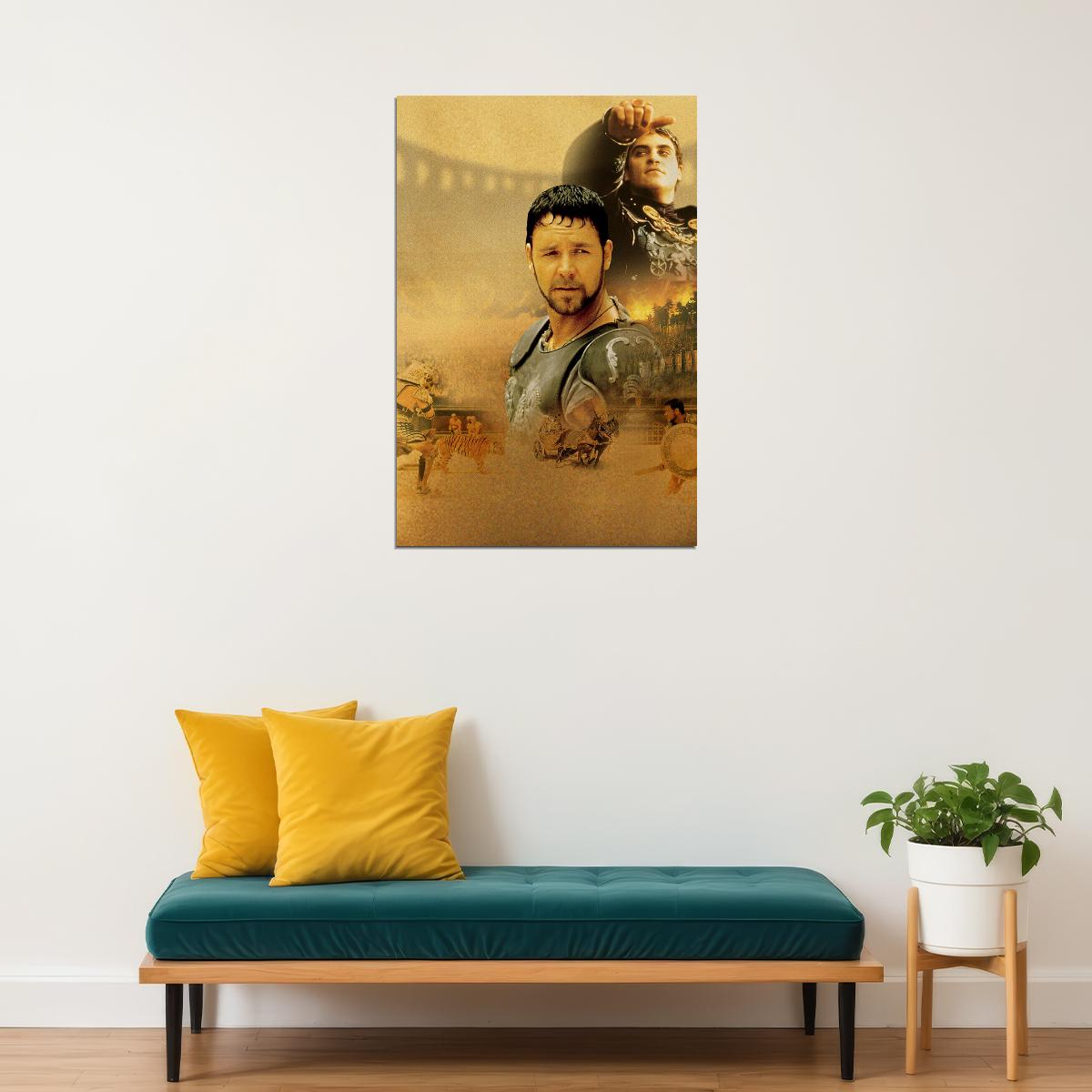 Gladiator Classic Action Adventure Movie Poster Wall Art Print Home Wall Decor - xonomax