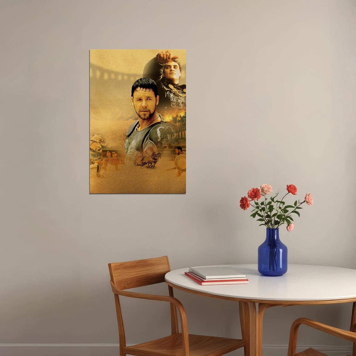 Gladiator Classic Action Adventure Movie Poster Wall Art Print Home Wall Decor - xonomax