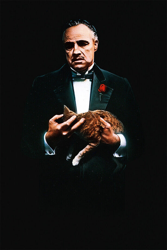 Godfather Vintage Classic Crime Movie Cinema Poster Wall Art Print Home Wall Decor - xonomax