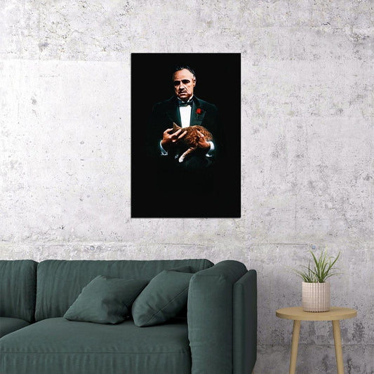 Godfather Vintage Classic Crime Movie Cinema Poster Wall Art Print Home Wall Decor - xonomax
