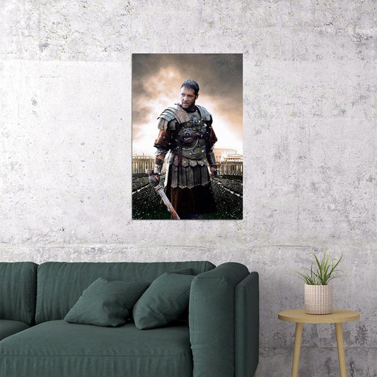 Gladiator Vintage Classic War Adventure Movie Poster Wall Art Print Home Wall Decor - xonomax