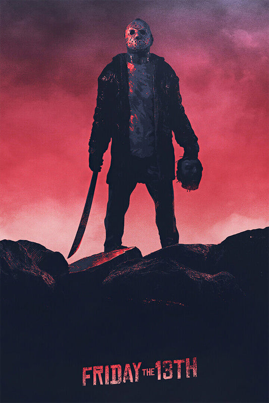Friday The 13th Vintage Classic Horror Movie Poster Wall Art Print Home Wall Decor - xonomax