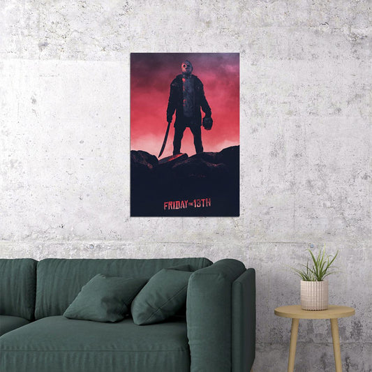 Friday The 13th Vintage Classic Horror Movie Poster Wall Art Print Home Wall Decor - xonomax