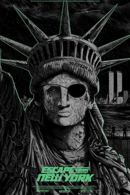 Escape From New York Vintage Adventure Movie Poster Wall Art Print Home Wall Decor - xonomax