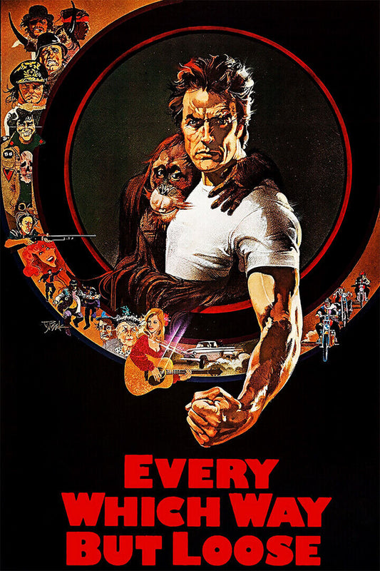 Every Which Way But Loose Vintage Classic Movie Poster Wall Art Print Home Wall Decor - xonomax