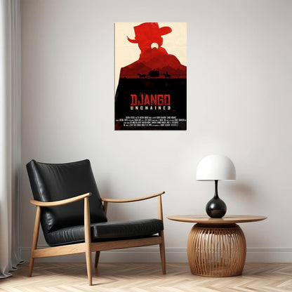 Django Unchained Vintage Western Movie Poster Wall Art Print Home Wall Decor - xonomax