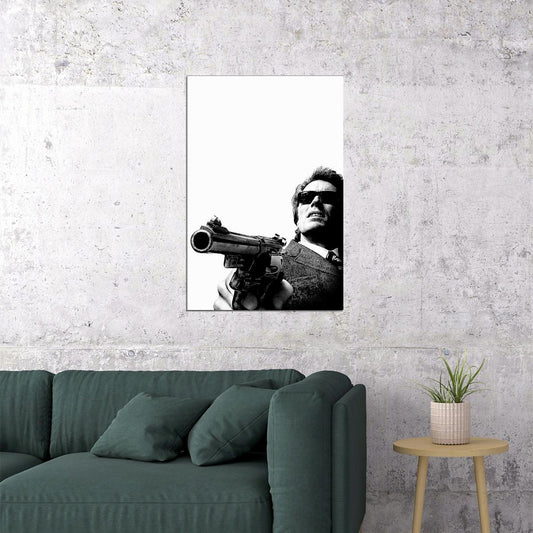 Dirty Harry Vintage Classic Action Movie Poster Wall Art Print Home Wall Decor - xonomax