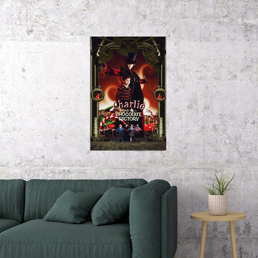 Charlie Chocolate Factory Vintage Classic Movie Poster Wall Art Print Home Wall Decor - xonomax