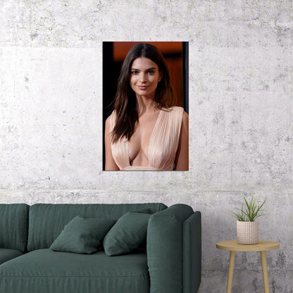 Emily Ratajkowski Actor Actress Hot Model Poster Wall Art Print Home Wall Decor - xonomax