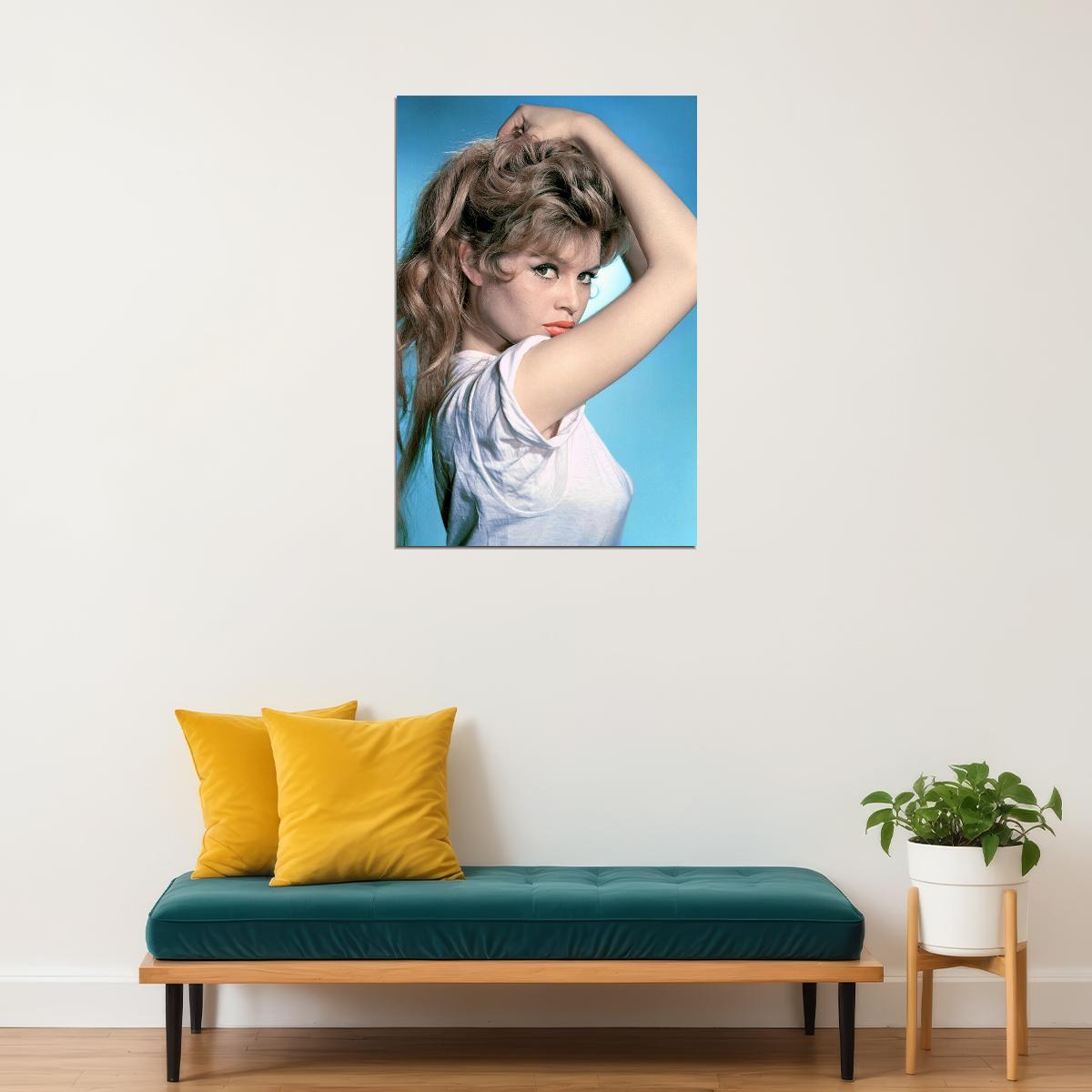 Brigitte Bardot Celebrity Young Movie Actor Poster Wall Art Print Home Wall Decor - xonomax