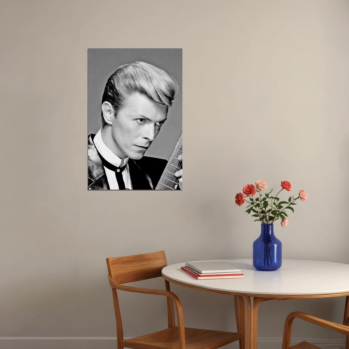 David Bowie Celebrity Singer Song Lyrics Writer Poster Wall Art Print Home Wall Decor - xonomax