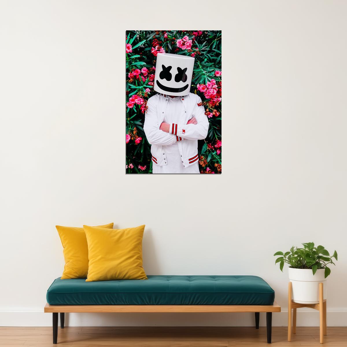 Marshmello Hip Hop Rap Singer Celebrity Poster Wall Art Print Home Wall Decor - xonomax