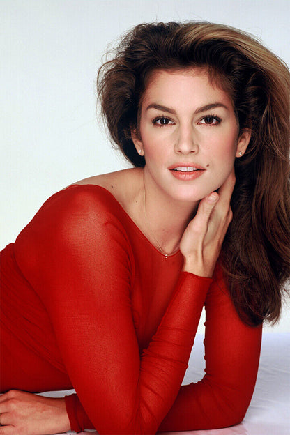 Cindy Crawford 80's 90's Teen Movie Actor Model Poster Wall Art Print Home Wall Decor - xonomax