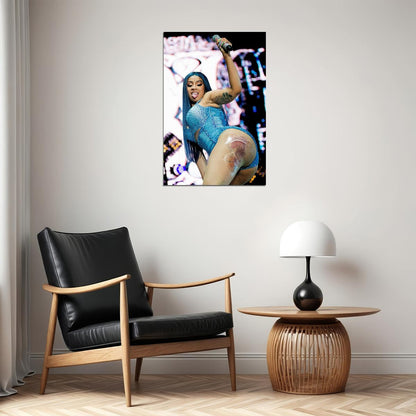 Cardi B Celebrity Singer Movie Actor Poster Wall Art Print Home Wall Decor - xonomax